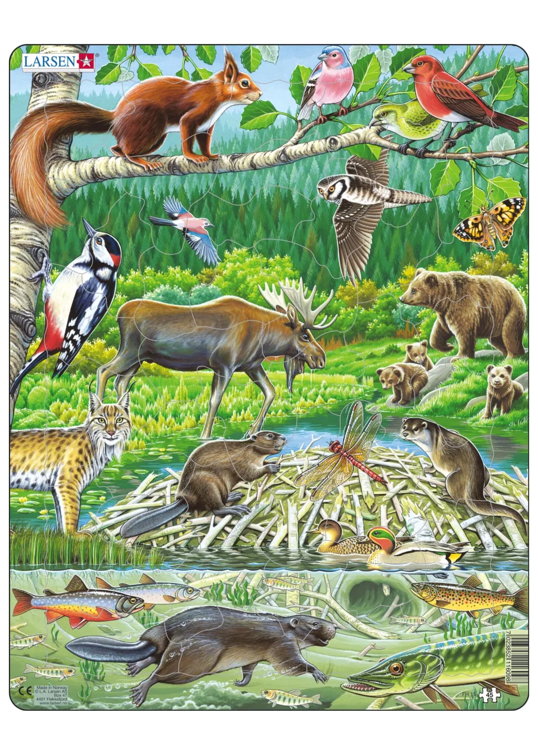 Pussel Nordiska Djur - By Lelou