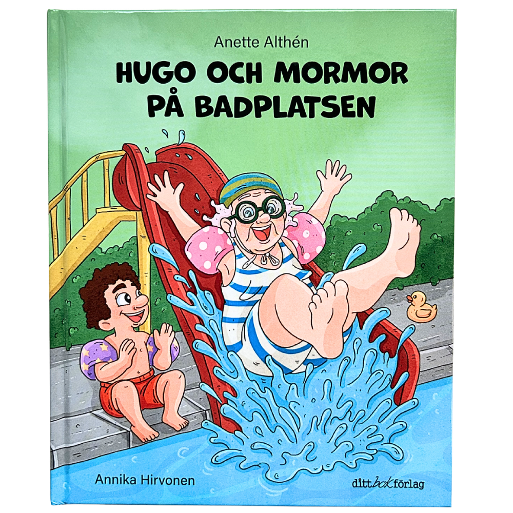 Hugo och Mormor på badplatsen - Bok 2-6 år