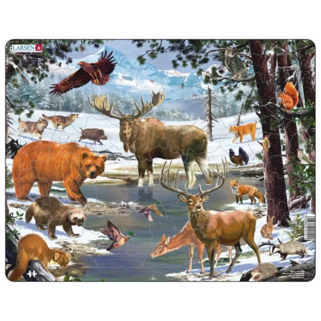 Pussel Nordiska Djur Vinter 54 bitar