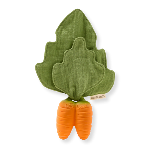Cathy the Carrot Mini Doudou-Teether