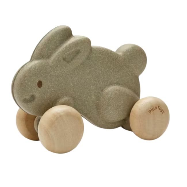 Push Along Bunny Grå