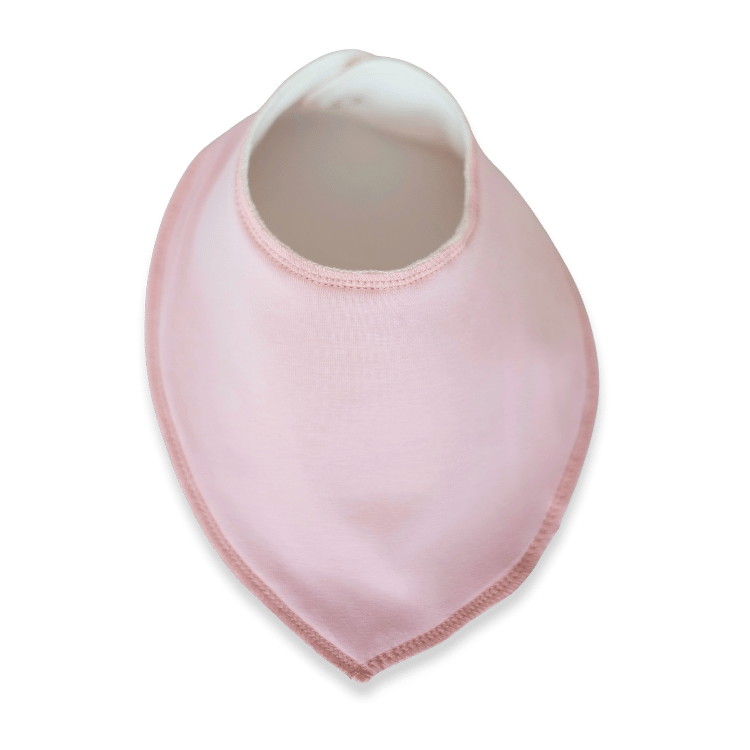 Bandana Bib - Organic Cotton - Old Pink
