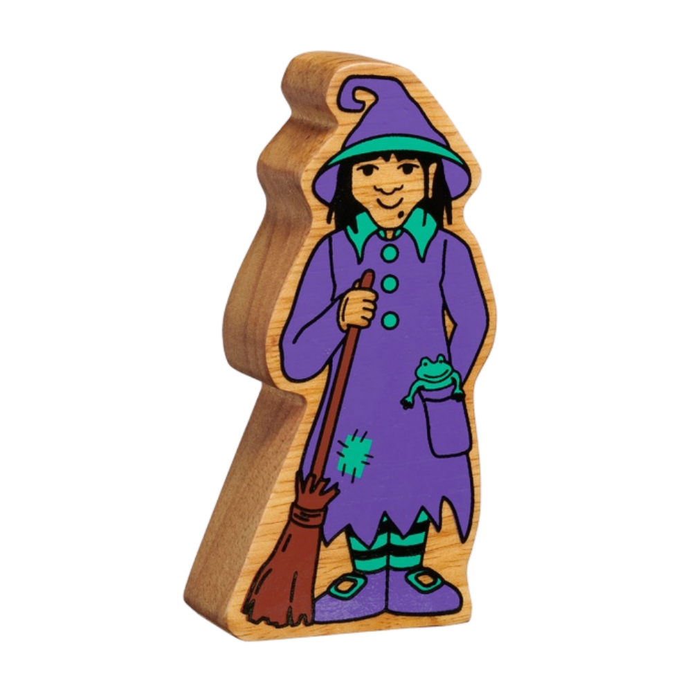 Häxa Fairtrade Träfigur - By Lelou