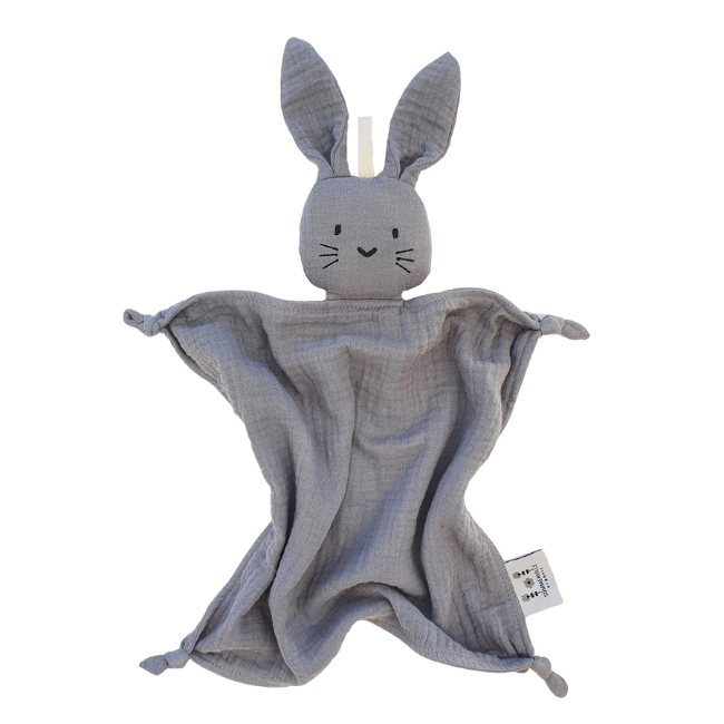 Snuttefilt Kanin Grå