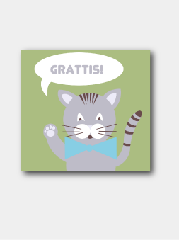 Kort med Katt - By Lelou